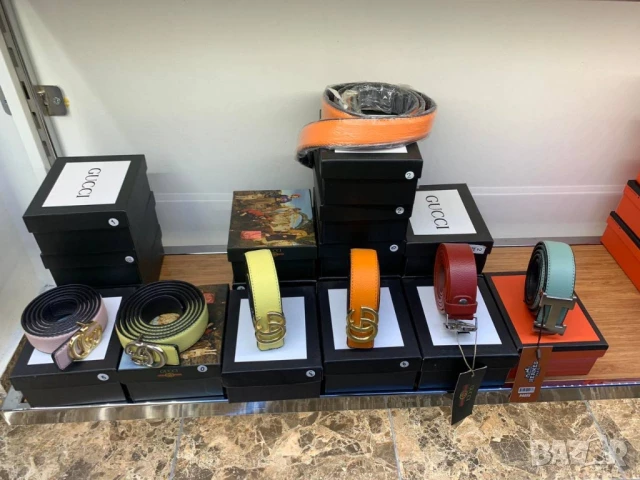 колани от естествена кожа в кутия Dolce&Gabbana louis vuitton guess gucci , снимка 18 - Колани - 51271494