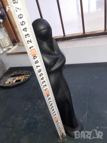 Уникална чугунена статуетка фигура - Мадоната 3,6кг., снимка 5 - Антикварни и старинни предмети - 50852693