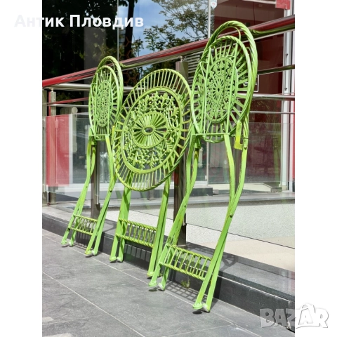 Комплект за веранда зелен, снимка 6 - Градински мебели, декорация  - 52737912