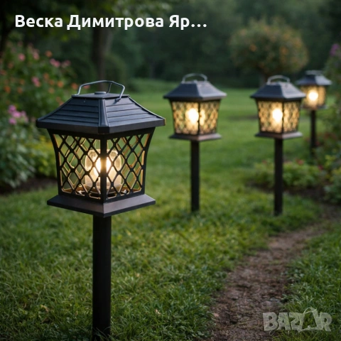 Многофункционална градинска соларна лампа XF-1012А - осветление и защита от насекоми, снимка 2 - Соларни лампи - 53782774