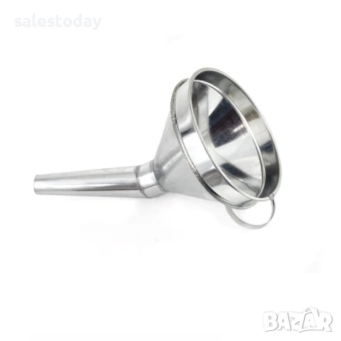 Метална Фуния с мрежа и кривка