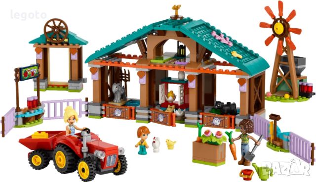 НОВО ЛЕГО 42617 Френдс - Ферма-убежище за животни LEGO 42617 Friends Farm Animal Sanctuary, снимка 2 - Конструктори - 46007770