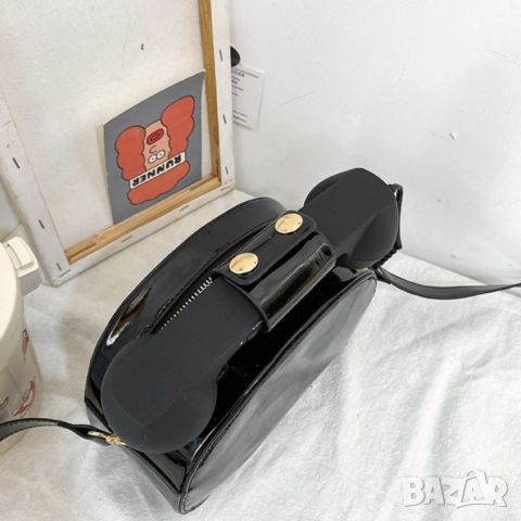 Чанта с работеща ретро слушалка Black, снимка 12 - Чанти - 45350303