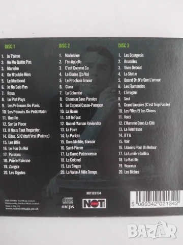 Jaques Brel - оригинален комплект от три диска CD1 + CD2 + CD3, снимка 3 - CD дискове - 53598241
