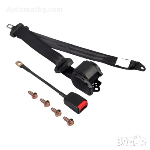 Автоматични колани Automat, За МПС, 2бр в к-т, Черни, снимка 2 - Аксесоари и консумативи - 49422208