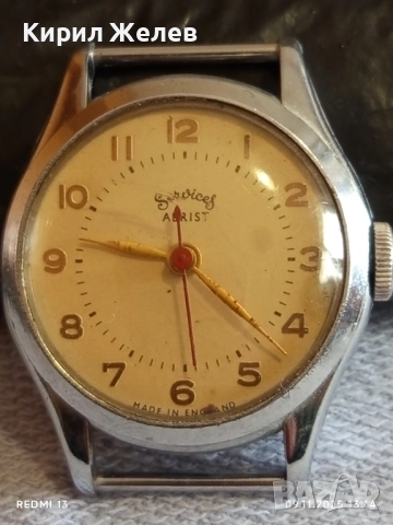 Стар механичен часовник мъжки Services Aerist made in England работи 51478