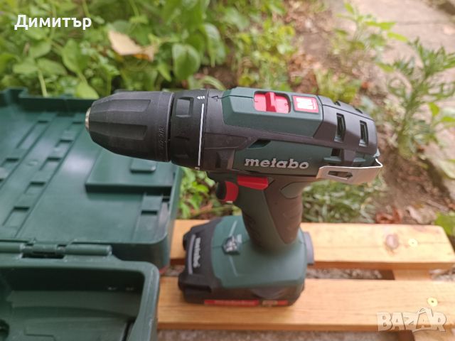 Metabo BS 18 SET винтоверт комплект, 18V Li-ion, 2х2.0 Ah, 48 Nm, снимка 9 - Винтоверти - 46652983