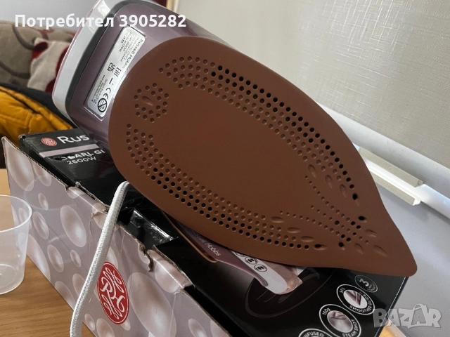 Парна ютия Russell Hobbs Pearl Glide Rose НОВА, снимка 5 - Ютии - 52915590