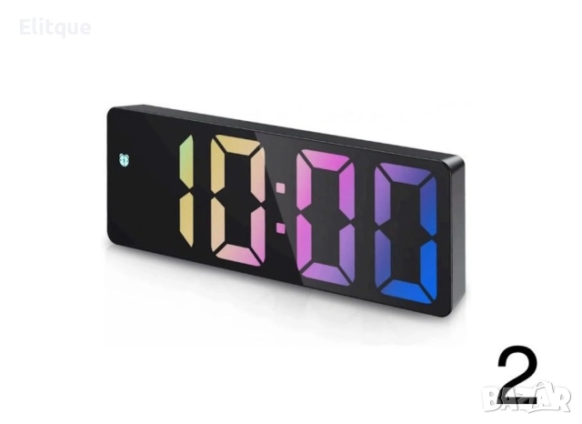 Дигитален настолен часовник с будилник и USB зареждане GH0712L, снимка 7 - Друга електроника - 52869977