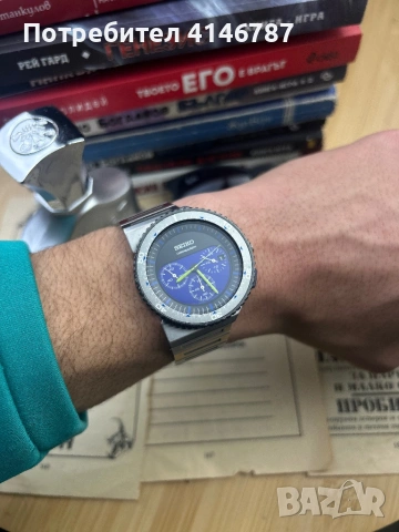 Часоник seiko Giugiaro Design 7T12-0AX(сейко), снимка 8 - Мъжки - 53540095