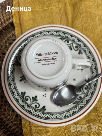 ♥️  Villeroy & Boch Alt Amsterdam 6 сета-200 мл пълни , снимка 7 - Чаши - 51862607