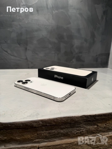 100% battery! КАТО НОВ Iphone 13 Pro 256 GB White , снимка 4 - Apple iPhone - 53866407