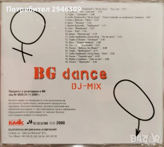 BG Dance DJ MIX(2000), снимка 2 - CD дискове - 48600610