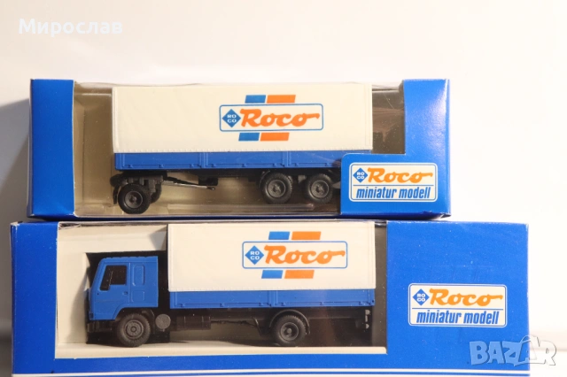 ROCO H0 1/87 VOLVO ВЛЕКАЧ РЕМАРКЕ КАМИОН МОДЕЛ, снимка 6 - Колекции - 53673779