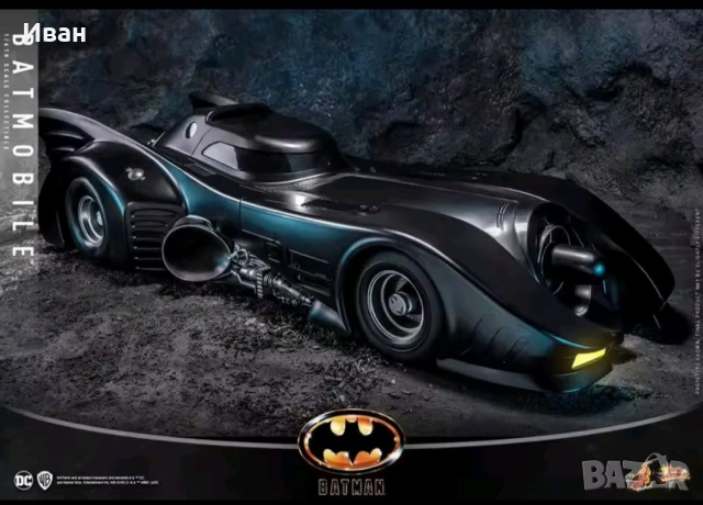 Хот Тойс Шедьовър на Батман с Батмобила/ Hot Toys Batman with Batmobil, снимка 4 - Колекции - 54094250