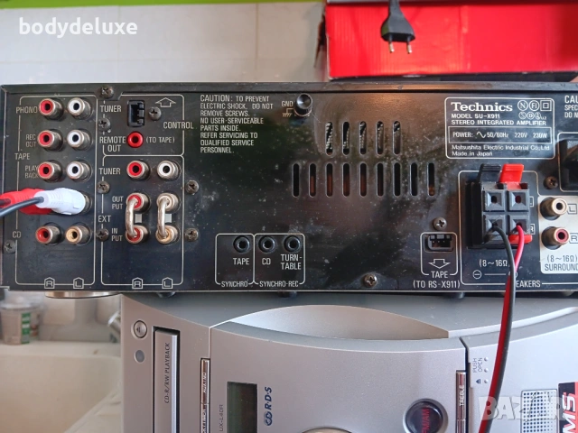 Тechnics su-x911 усилвател, снимка 3 - Ресийвъри, усилватели, смесителни пултове - 52134017