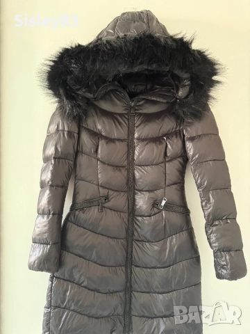 Miss Sexy дълго яке с качулка изкуствен пух., снимка 5 - Якета - 52950812