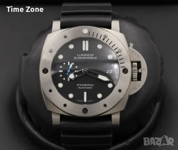 Panerai Luminor Submersible 1950 3 Days GMT 47mm Titanium Blue Dial Automatic Различни Варианти  , снимка 2 - Мъжки - 48007260