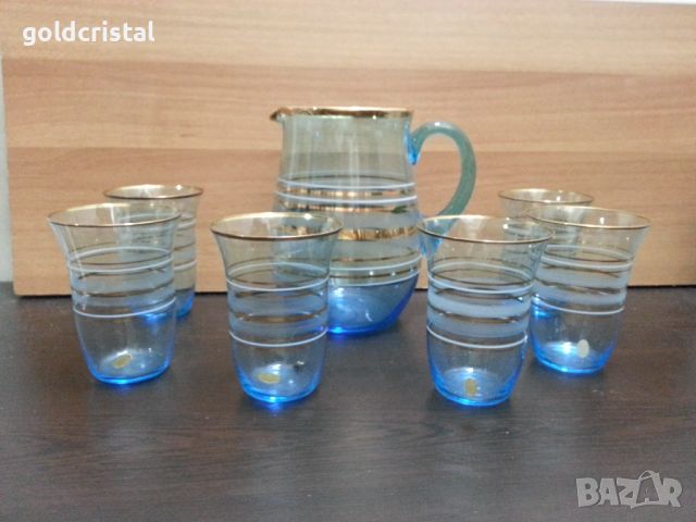 Ретро стъклени чаши с кана Чехословакия , снимка 11 - Антикварни и старинни предмети - 46337304