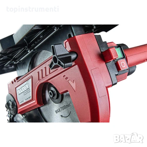 Циркуляр комбиниран 1200W, 210 мм, RAIDER RD-MS10, снимка 3 - Триони и циркуляри - 53523649