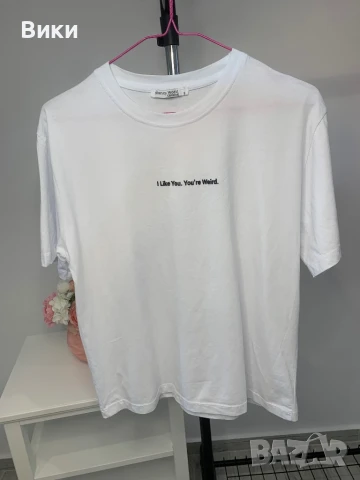 Тениска в размер S, но е овърсайз подходяща и за М и L, снимка 6 - Тениски - 50918241