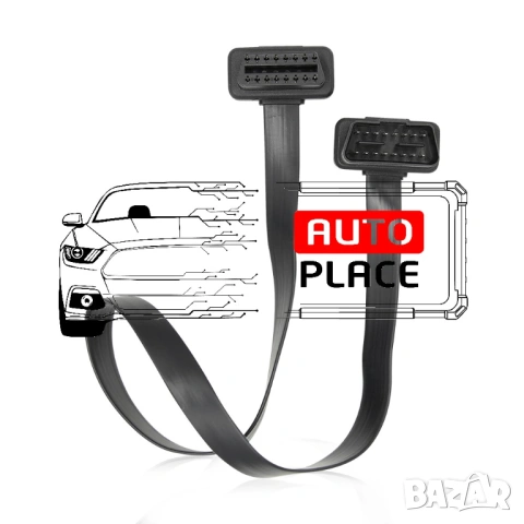 Удължителен OBD кабел за OBD2 16 M/F за удължаване четец Скенер ОБД2, снимка 3 - Аксесоари и консумативи - 53973220