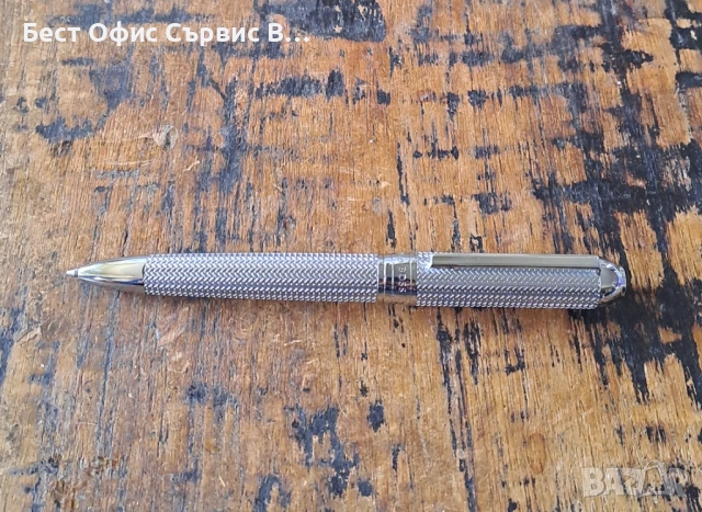 химикалка HUGO BOSS Elemental сребро метал с шарки тип рибена кост, снимка 5 - Ученически пособия, канцеларски материали - 53382566