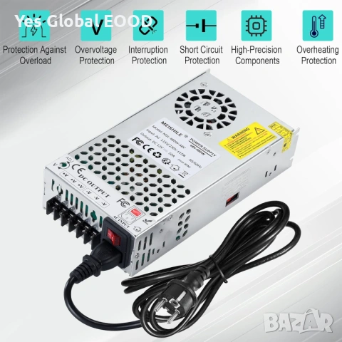MEISHILE 48V 10A 480W захранване 230V, снимка 6 - Друга електроника - 53628155