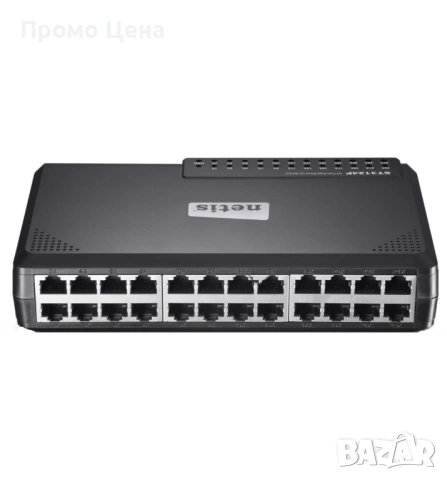 Netis ST-3124P 24-портов Fast Ethernet Switch суич, снимка 3 - Суичове - 54195425