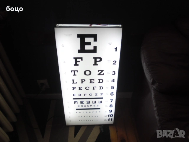 Продавам светеща табела за корекция на очи, снимка 3 - Декорация за дома - 53187571