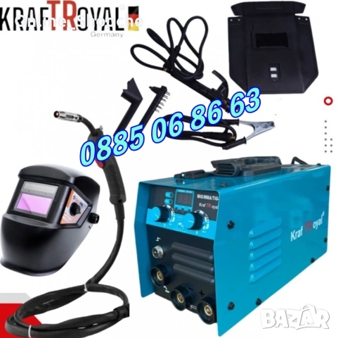 Инверторен Електрожен 400А с телоподаващо, Заваръчен Апарат MIG, MMA
