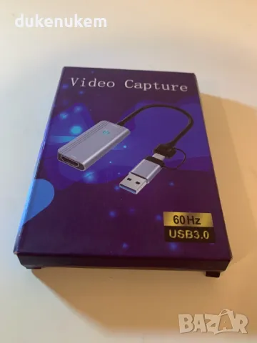 НОВA! 4K HDMI към USB/USB C 3.0 Video Capture Card 1080P 60FPS , снимка 11 - Кабели и адаптери - 47198060