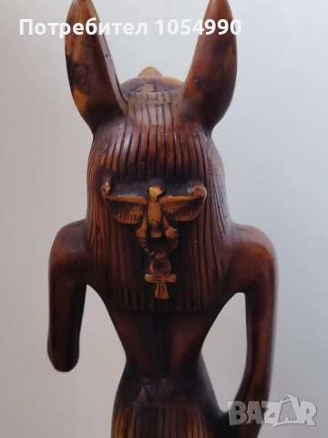 Египетска статуетка на бог Анубис, снимка 5 - Статуетки - 51564528