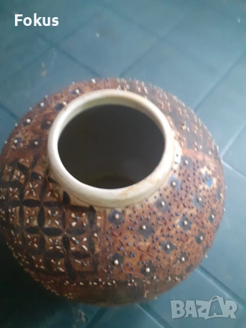 Стара ваза буркан порцелан Сатцума Satsuma маркировка, снимка 5 - Антикварни и старинни предмети - 53313081