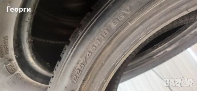 2бр.зимни гуми 225/45/18 Dunlop, снимка 4 - Гуми и джанти - 47450795