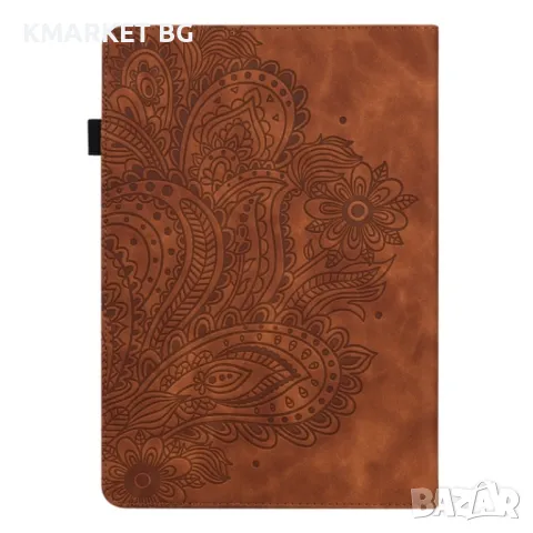 Amazon Kindle Parperwhite 6 2022 Peacock Embossed Pattern Кожен Калъф и Стилус, снимка 6 - Калъфи, кейсове - 48271810