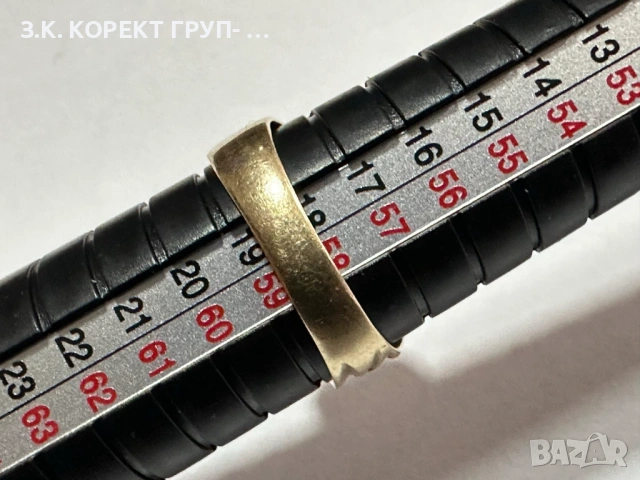 Златен пръстен 14к, 7,87гр, снимка 3 - Пръстени - 53915259