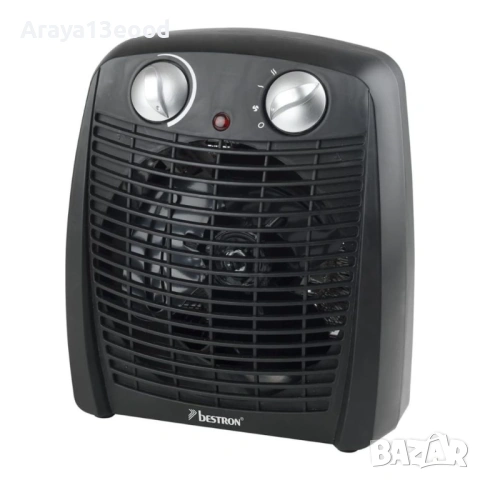 Компактна вентилаторна печка Bestron AFH211B 2000W, черна