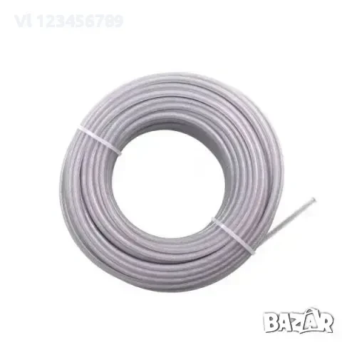 Стоманена корда за тример, храсторез, моторна коса - 15м, снимка 3 - Градинска техника - 50679148