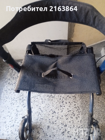 Сгъваема алуминиева проходилка ролатор за възрастни, оперирани, трудно подвижни хора, снимка 5 - Ролатори - 52423205