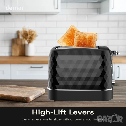 Тостер Hamilton Beach 4 филии, 2300 W, 6 контрола за изпичане,HBT3221B, снимка 7 - Тостери - 50572058