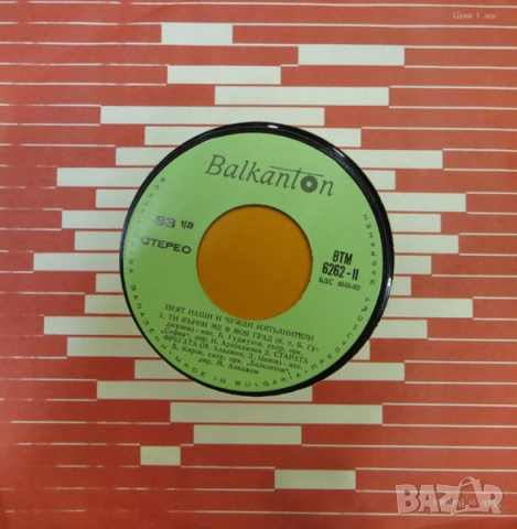 Грамофонни плочи 7" сингъл Балкантон цени в обявата, снимка 15 - Грамофонни плочи - 45699259