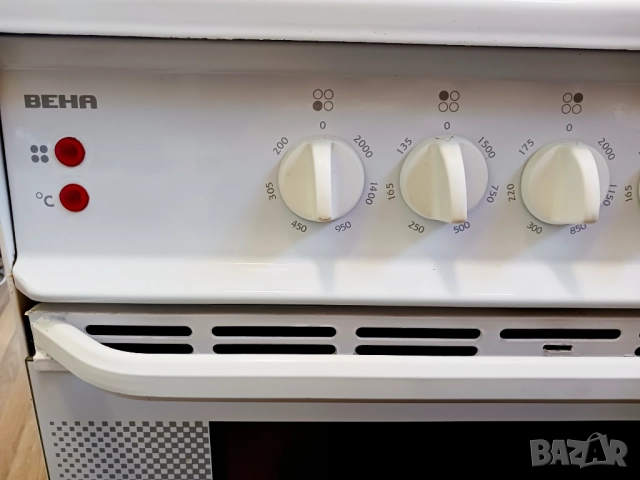 Печка с 4 обикновенни ел. котлона  BEHA - 60 см, снимка 2 - Печки, фурни - 52421033