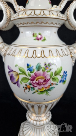 Ваза - Dresden, Carl Thieme Potschappel, снимка 4 - Вази - 52434477