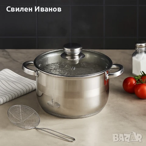 Тенджера Voltz Индукция, Неръждаема стомана, снимка 4 - Съдове за готвене - 50966358