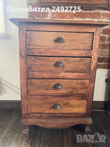 Мебели масив тиково дърво махагон скрин шкаф библиотека бюфет, снимка 2 - Шкафове - 48833237