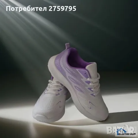 Дамски олекотени маратонки Whit Purle., снимка 2 - Маратонки - 47380084