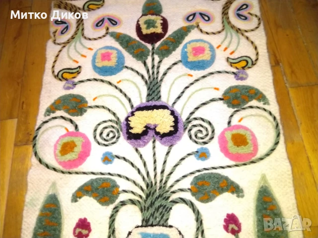 Пано за стена винтидж 44х92см с ресните Wall tapestry fibre handing woven, снимка 5 - Пана - 51084034