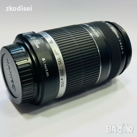 Обектив Canon - EF-S 55-250mm, снимка 2 - Обективи и филтри - 46007785