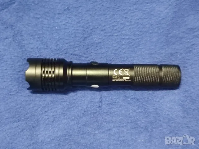 Мощен, компактен LED акумулаторен тактически фенер за лов, риболов, палатка, излет